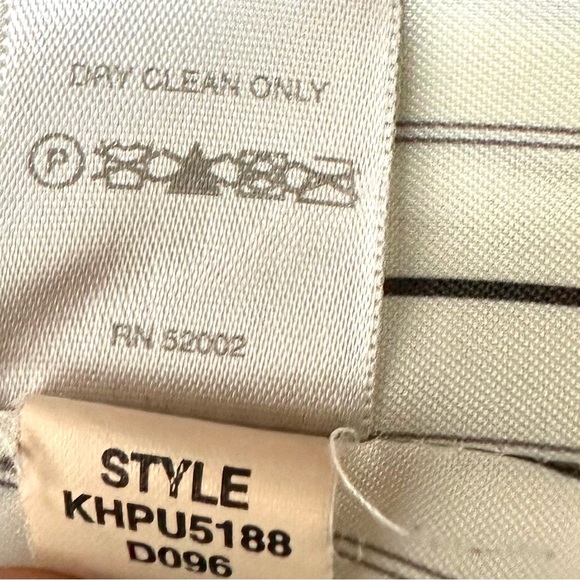 DKNY City | Gray Green Lined Three Button Long Sleeve Career Suit Coat Jacket 2P - Picture 11 of 14